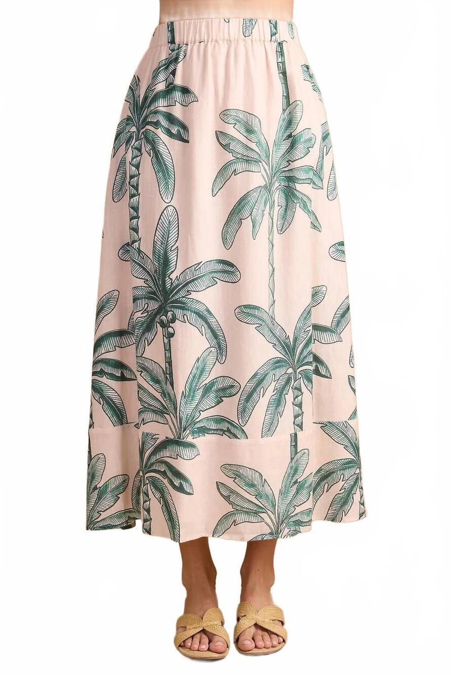 NEW DOUBLE A marisol skirt in coconut palm